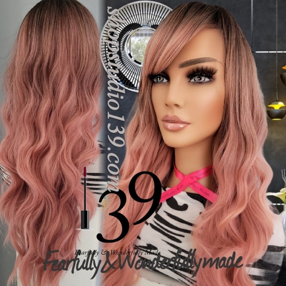 Rosegold Beautiful beach wave bang wig 😍 ♥️ - Picture 2 of 3